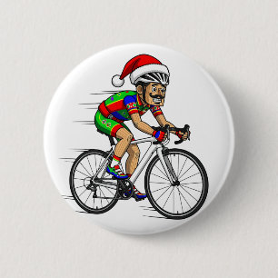 Nussknacker Radfahrer Weihnachten Fahrrad Xmas Spo Button