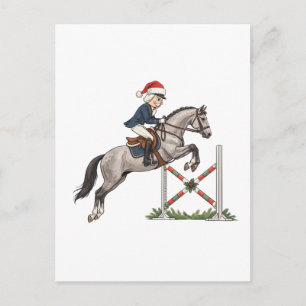 Nussknacker-Reiter-Feiertags-Sport-Weihnachten Postkarte