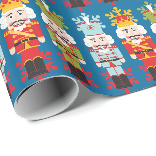 Nussknacker ~ Rolle Geschenkpapier FARBWECHSEL (Rolleneckpunkt)