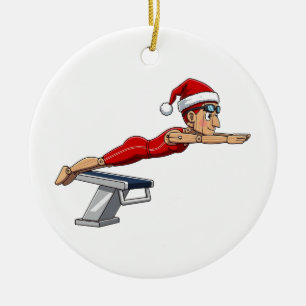 Nussknacker Schwimmer Schwimmurlaub Sportlicher We Keramik Ornament