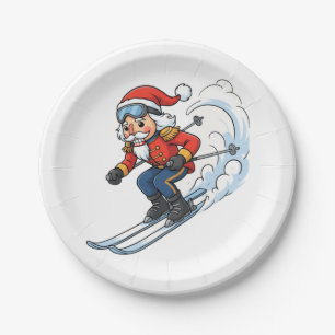 Nussknacker Skifahrer Weihnachten 2026 Urlaub Skif Pappteller