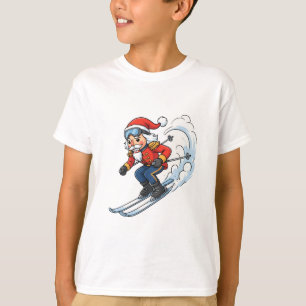 Nussknacker Skifahrer Weihnachten 2026 Urlaub Skif T-Shirt
