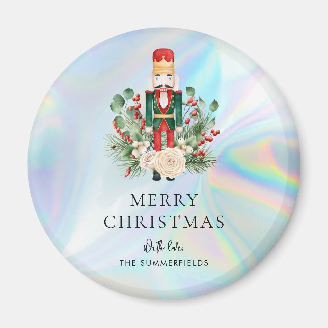 Nussknacker-Skript-Weihnachtsfeiertags-Andenken Magnet (Vorne)