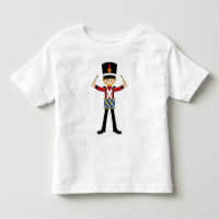 Nussknacker-Soldat, der Trommel-T-Shirt spielt
