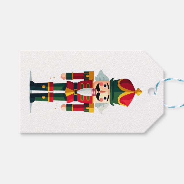 Nussknacker Soldat Geschenkanhänger (Vorderseite (Horizontal))