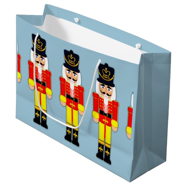 Nussknacker Solider kundenspezifische Große Geschenktüte (Vorderseite Schrägansicht)