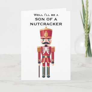 Nussknacker-Spaß-Weihnachts-Grußkarte Karte
