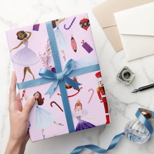 Nussknacker Spielzeug Ballerina Tänzer Schwan Zuck Geschenkpapier
