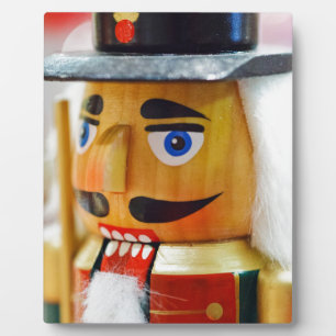 Nussknacker-Spielzeug-niedliche bunte Fotoplatte