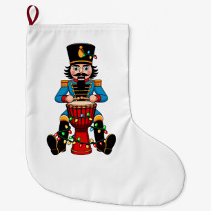 Nussknacker Spielzeugsoldat Kelch Trommel Perkussi Großer Weihnachtsstrumpf