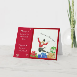 Nussknacker-Sprung Feiertagskarte