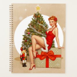 Nussknacker Süß Retro Pinup Weihnachtsplaner Planer