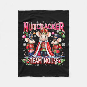 Nussknacker-Team-Maus-Süßes-Christmas-Design Fleecedecke