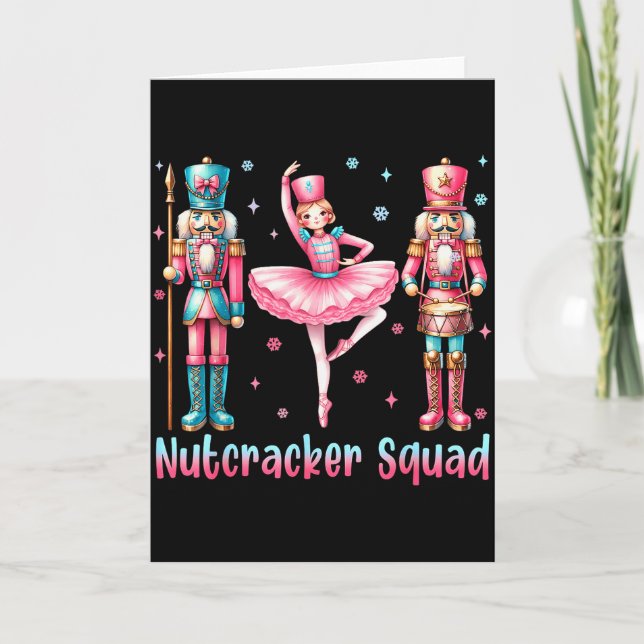 Nussknacker-Truppe Ballett Tanz Frohe Weihnachten  Karte (Vorderseite)
