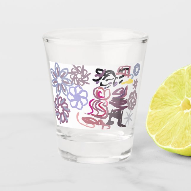Nussknacker und Ballett Winter  Schnapsglas (Vorderseite)