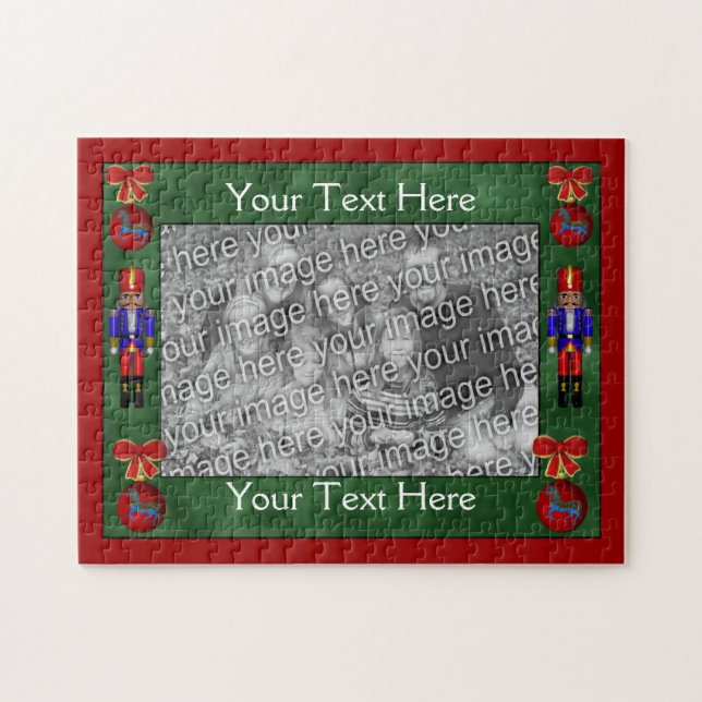 Nussknacker-Verzierungs-Feiertag Ihr Foto (Horizontal)