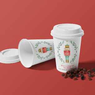 Nussknacker Wasserfarbe Botanik süße Weihnachten Pappbecher