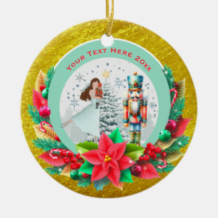 Nussknacker-Weihnachten, Familientraditionsgeschen Keramik Ornament