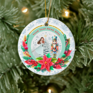 Nussknacker-Weihnachten, Familientraditionsgeschen Keramik Ornament