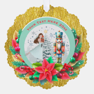 Nussknacker-Weihnachten, Familientraditionsgeschen Ornament Karte