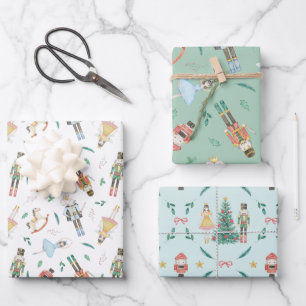 Nussknacker Weihnachten Geschenkpapier Set