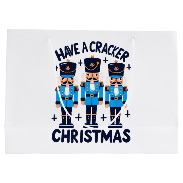 Nussknacker Weihnachten Große Geschenktüte (Rückseite)