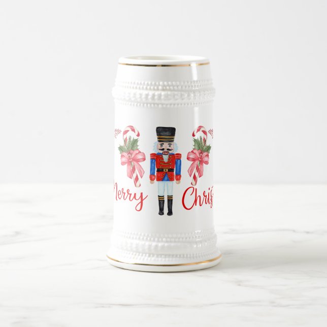 Nussknacker-Weihnachten Stein Bierglas (Mittel)