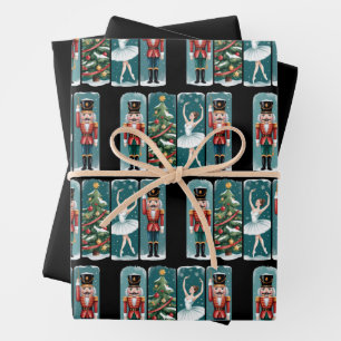 Nussknacker Weihnachtsballett Urlaubsszene Geschenkpapier Set