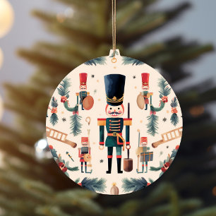 Nussknacker-Weihnachtsdekoration Keramik Ornament