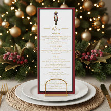 Nussknacker Weihnachtsfeier Abendessen Rot Schwarz