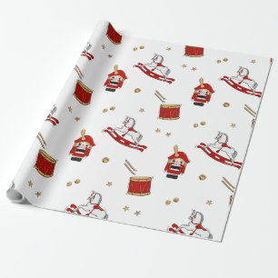 Nussknacker-Weihnachtsmuster Geschenkpapier