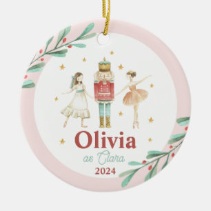 Nussknacker Winterballett Weihnachten Keramik Ornament
