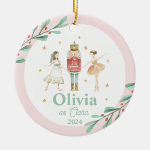 Nussknacker Winterballett Weihnachten Keramik Ornament