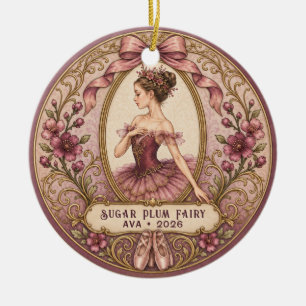 Nussknacker Zuckerpflaumenfee Ballettrolle Foto Keramik Ornament