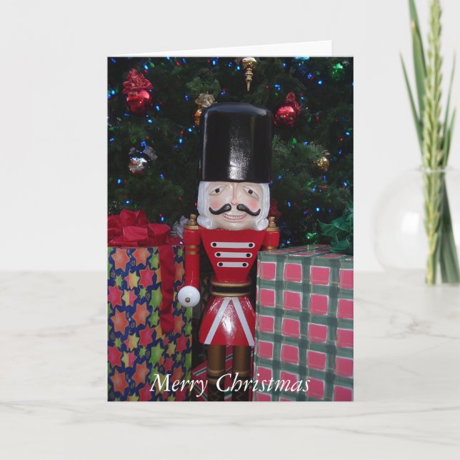 Nussknackerweihnachten Feiertagskarte (Vorderseite)