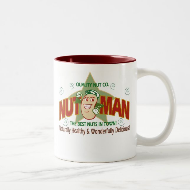 Nussmannlogo Zweifarbige Tasse (Rechts)