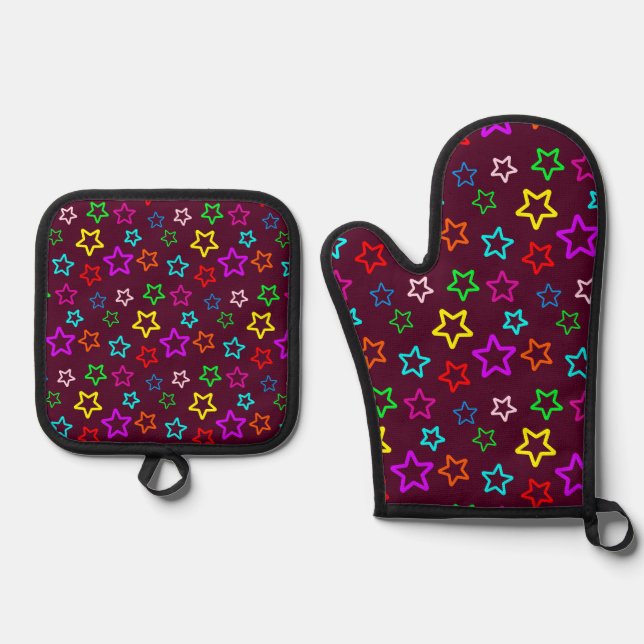 NuSTARS Ofenhandschuh & Topflappen-Set (Vorderseite)