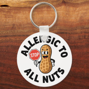 Nut-Allergie-Warnung Schlüsselanhänger