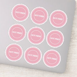 Nut Free Allergy Safe Kulinarisch Aufkleber