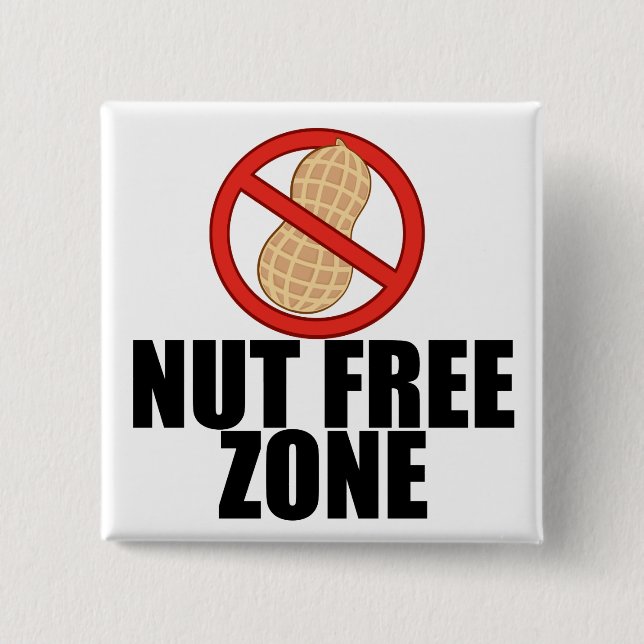 Nut Free Zone Button (Vorderseite)