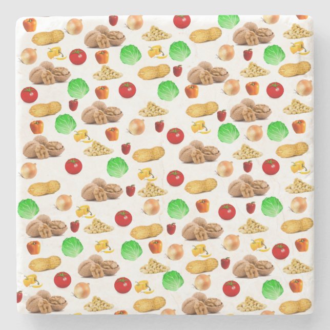 Nut Salad Marble Stone Untersetzer (Vorderseite)