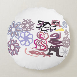 Nutcracker and Ballet winter  Rundes Kissen