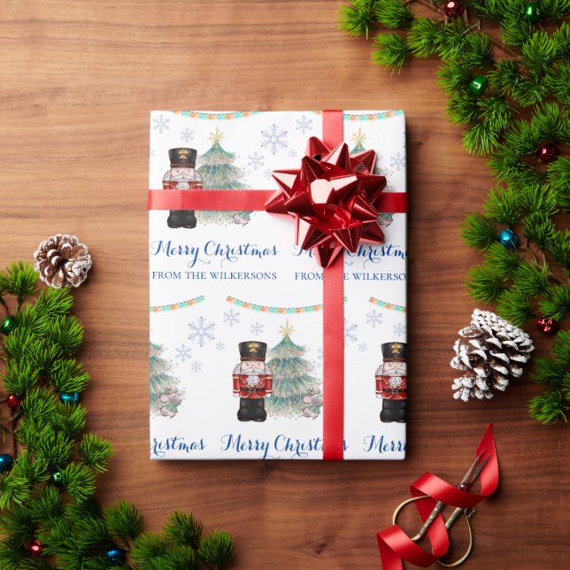Nutcracker and Mouse King Christmas Geschenkpapier (Feiertagsgeschenk)