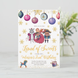 Nutcracker Anniversaire Fête Invitation