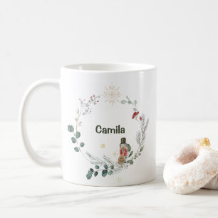Nutcracker Aquarell niedliche Weihnachten Kaffeetasse