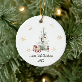 Nutcracker Aquarell niedliche Weihnachten Keramik Ornament