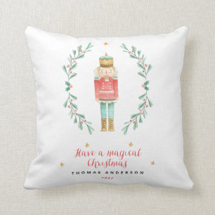 Nutcracker Aquarell niedliche Weihnachten Kissen