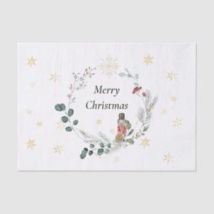 Nutcracker Aquarell niedliche Weihnachten Seidenpapier