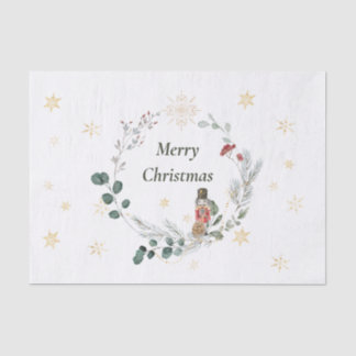 Nutcracker Aquarell niedliche Weihnachten Seidenpapier