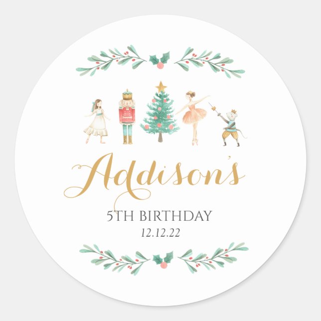 Nutcracker, Aufkleber für Zuckerpflaume (Vorderseite)